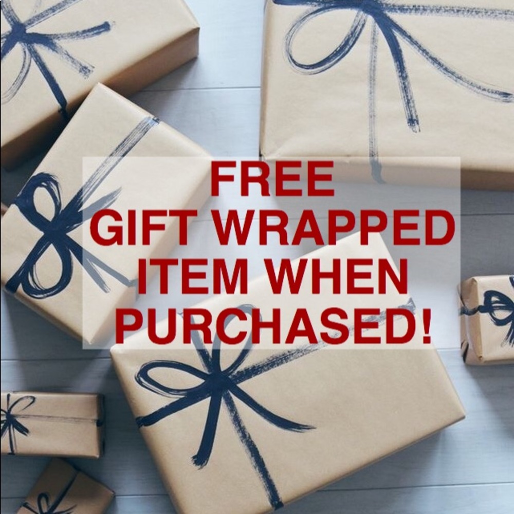 Purchased item can be gift-wrapped FOR FREE!!